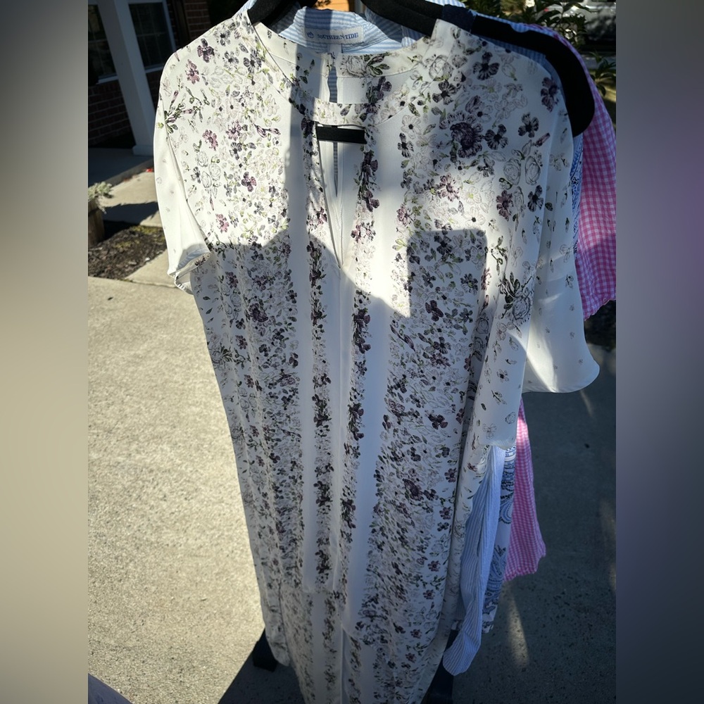 BCBG high low floral dress